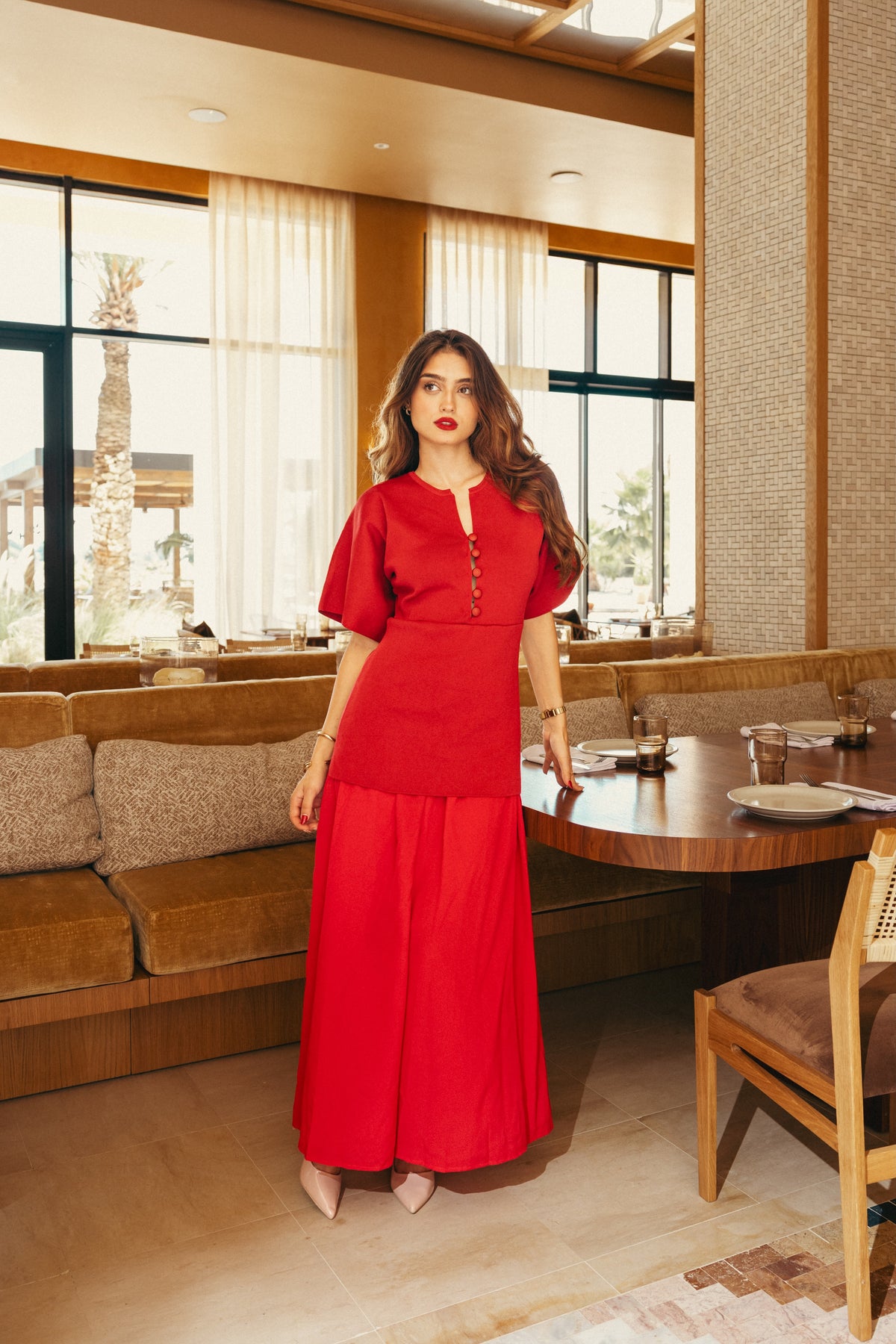 Long knit dress