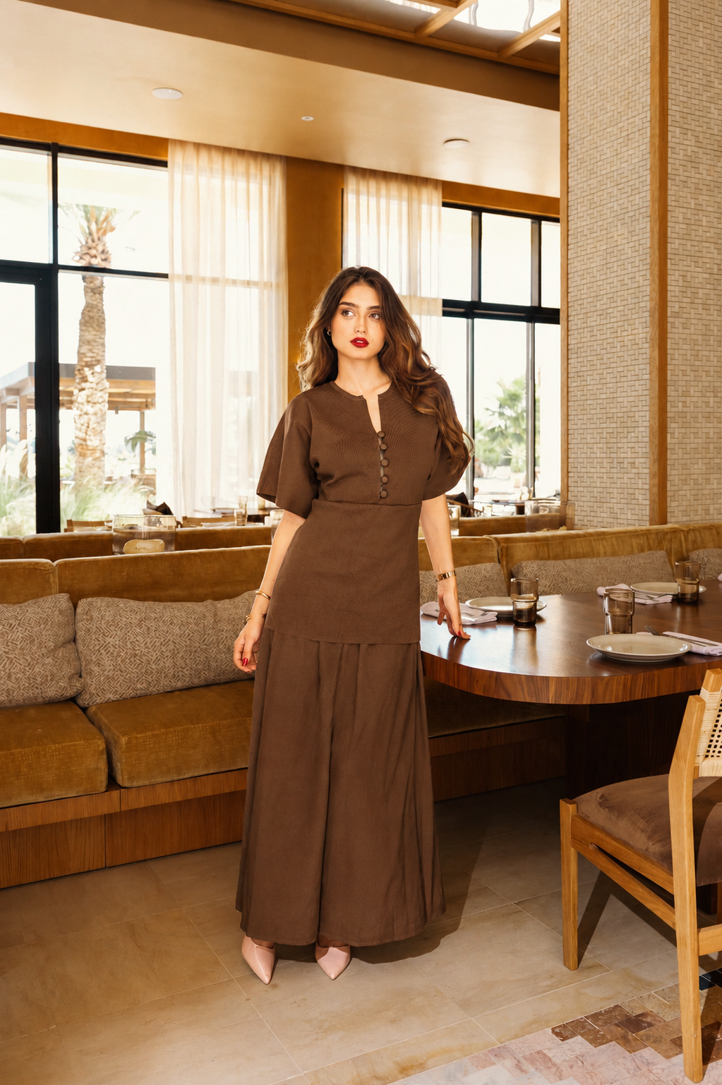 Long knit dress