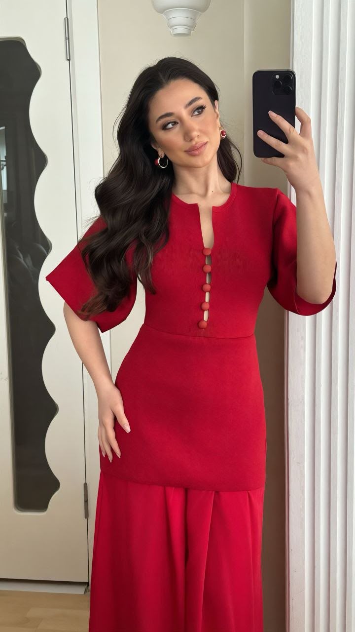Long knit dress