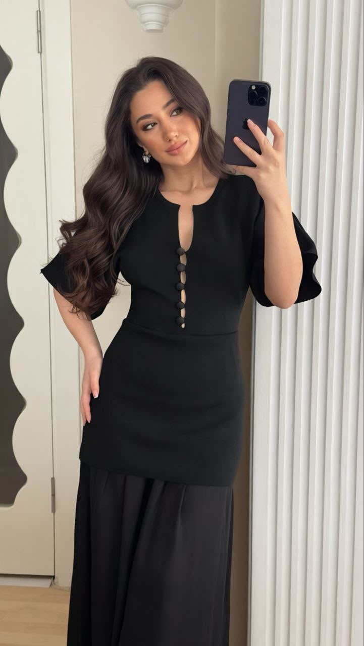 Long knit dress