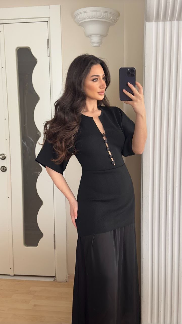 Long knit dress