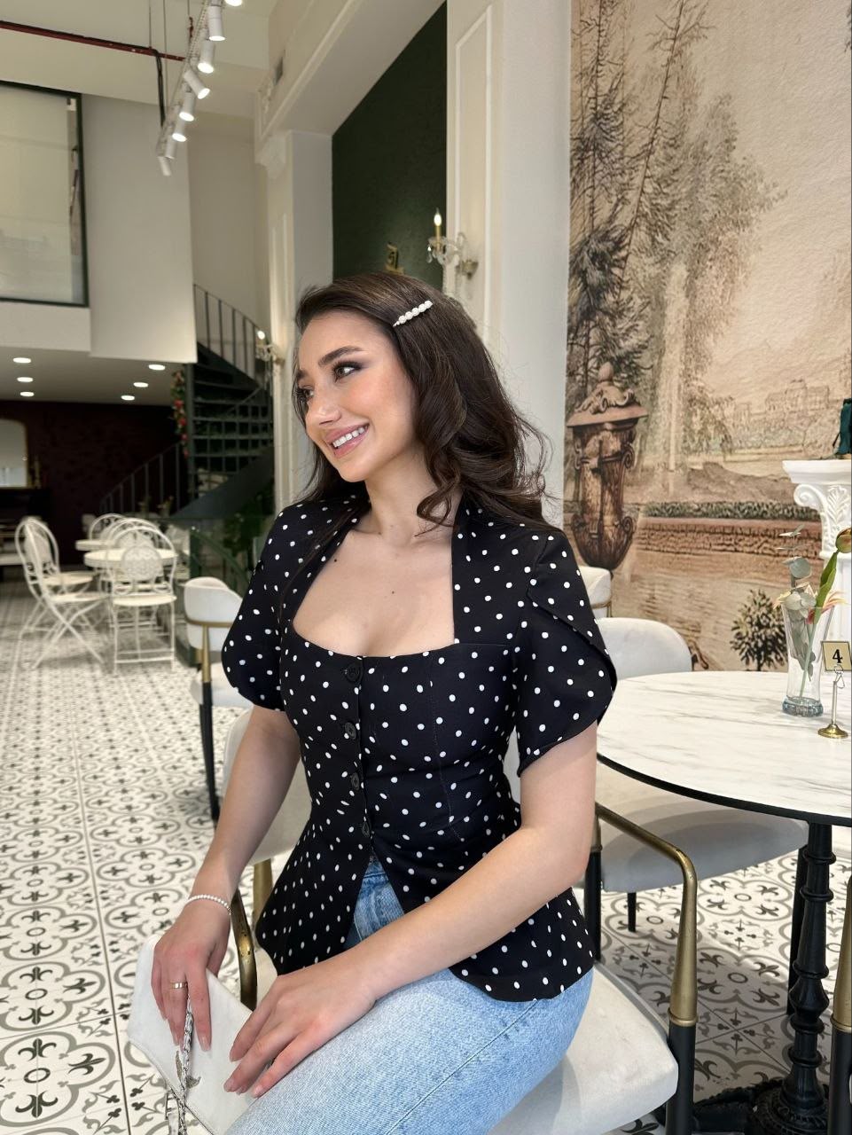 Polka Blouse